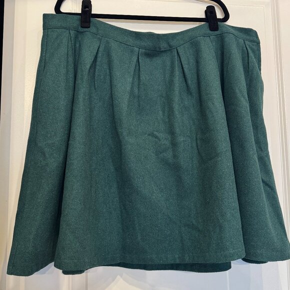 Modcloth Brisk Taker Wool Blend Skirt - sz 24 - Picture 2 of 11